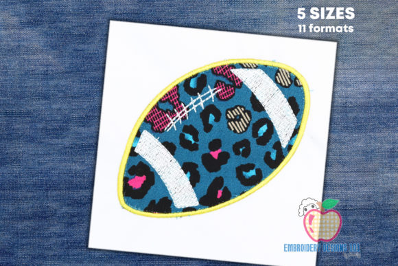 American Football Applique Design Review for Craft Fairs