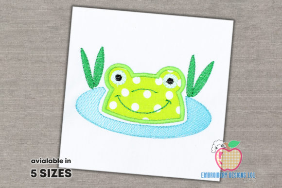 Aqua Frog in Water Applique: A Craft Fair Review