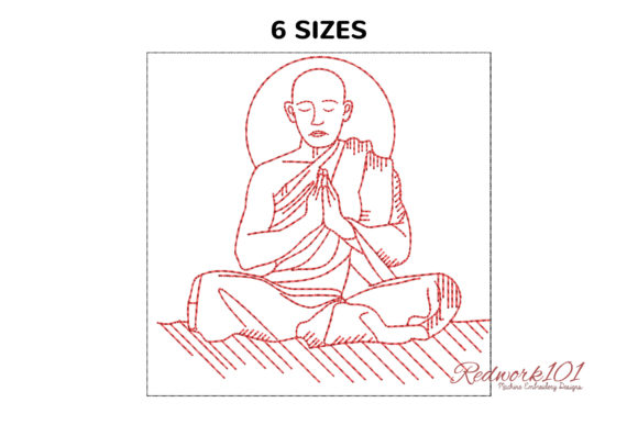 Buddha in Meditation Machine Embroidery Review