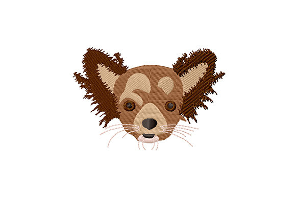 Chihuahua Dog Head: A Festive Embroidery Gem for Holiday Gifts