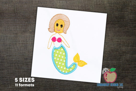 Cute Baby Mermaid: A Boutique Embroidery Review