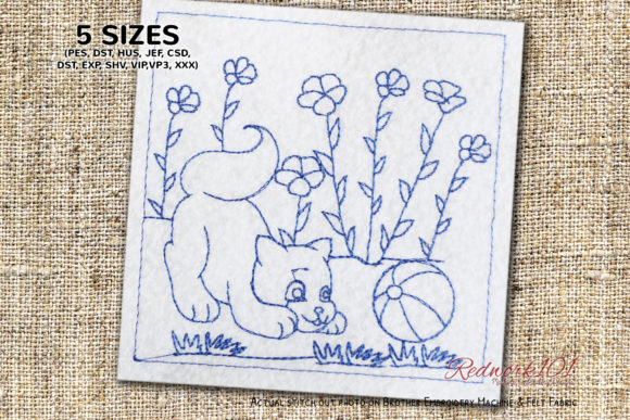 Cute Cat Playing with Ball: A Seasonal Embroidery Review