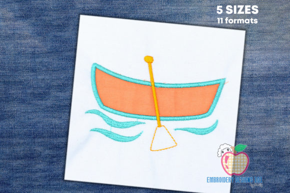 Review: Canoe with Paddles Applique for Boutique Sweatshirts
