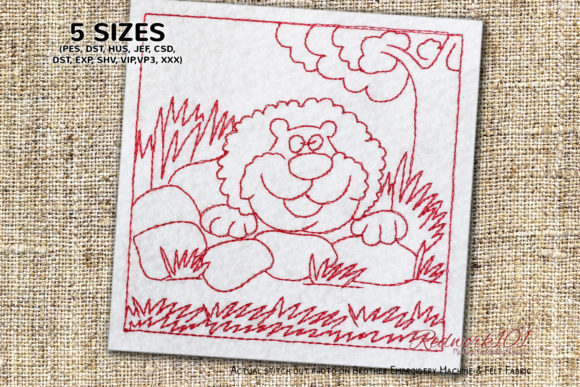 Review: Cartoon Lion Resting in Jungle for Boutique Apparel