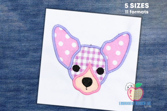 Review: Chihuahua Dog Puppy Face Applique for Holidays