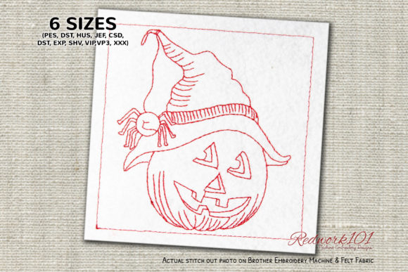 Review: Happy Halloween Holidays Redwork Design