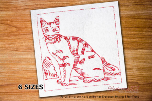 Review: The Brown Spotted Bengal Cat Redwork Design
