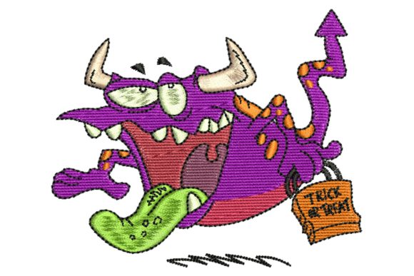 Scary Monster: A Designer's Take on Halloween Embroidery