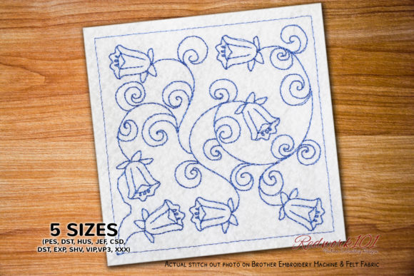 Seamless Pattern of Bluebells Flower Review