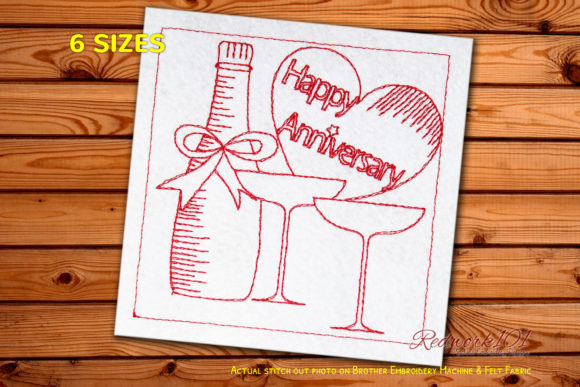 Wine Bottle with Glass Happy Anniversary Review
